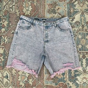 Wild Fable Size 18 High Rise Wide Leg Bermuda Jean Shorts